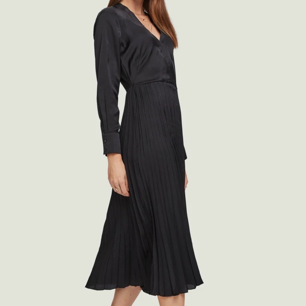 Scotch & Soda Printed Pleated Midi-dress